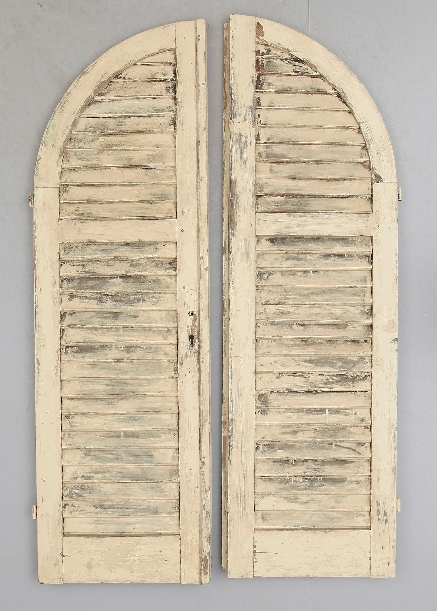 FÖNSTERLUCKOR, 1 par, Frankrike, 1900-talets första hälft.