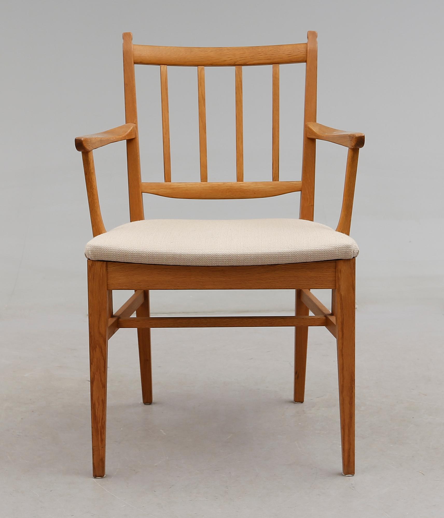 KARMSTOL, "Solna", Carl Malmsten, Åfors Möbelfabrik, 1900-talets andra hälft.