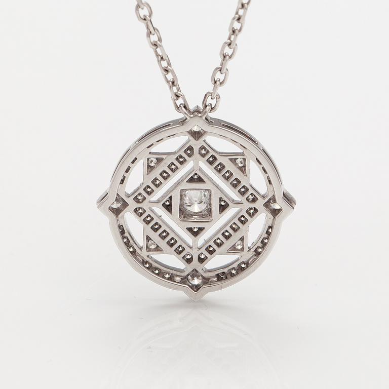 Cartier, Halsband "Inde Mystérieuse", 18K vitguld, diamanter ca 0.62 ct tot. Märkt Cartier 21461C.