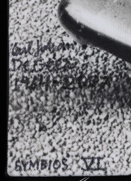 Carl Johan De Geer, photo sublimation signed and dated 1964-2007. Numbered 1/3.