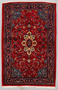A RUG, Sarouk, ca 213 x 139 cm.