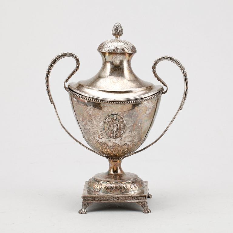 SOCKERSKÅL, silver, Sven Dahlström, Gävle, 1791.