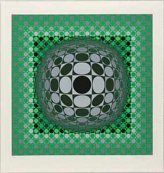 VICTOR VASARELY, färgserigrafier, 6 st, "Louisiana-mappen", signerade Vasarely och numrerade 202/275 med blyerts.