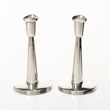 Tore Eldh, A pair of silver candlesticks, Ceson, Gothenburg, 1977.
