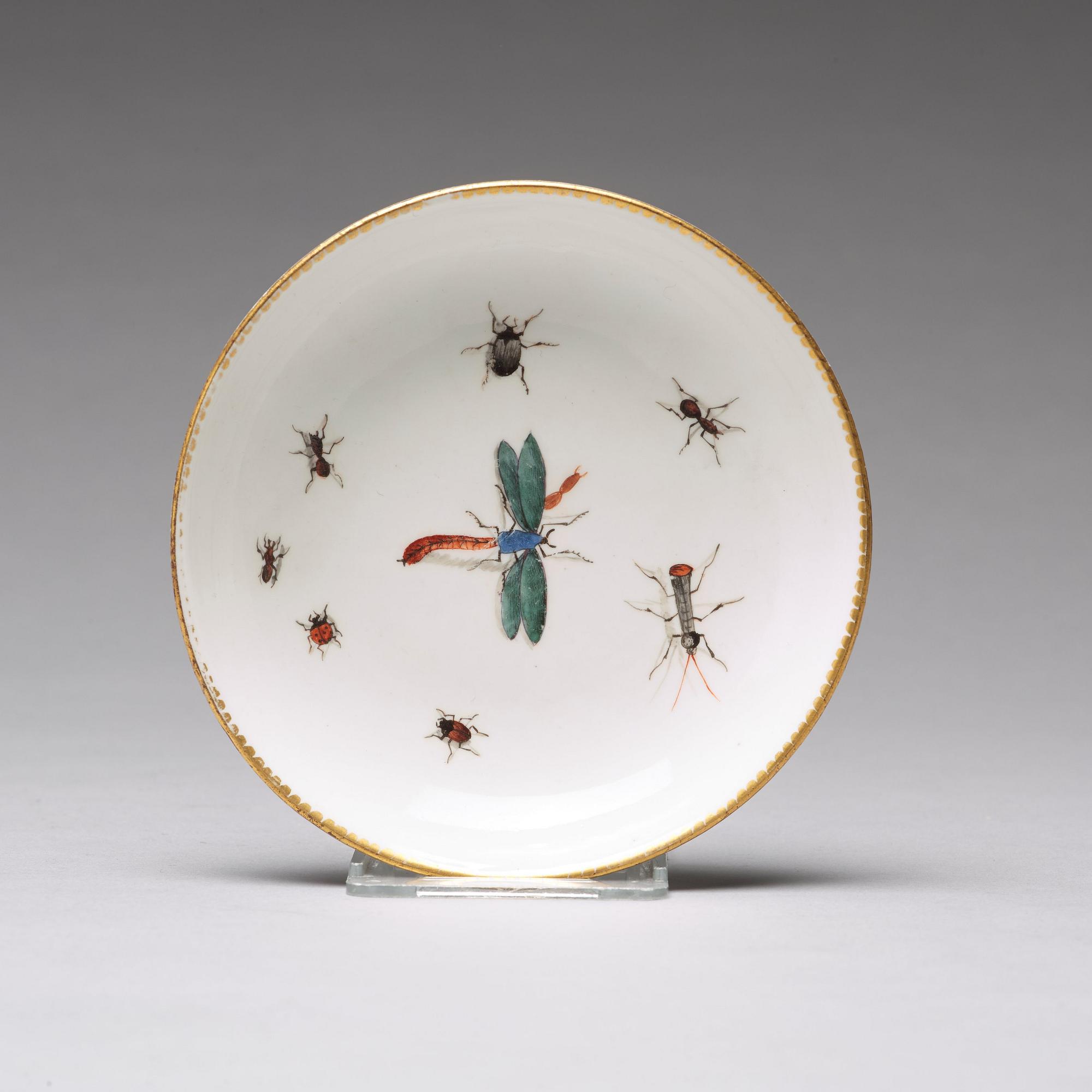 A Meissen cup with stand, 18th Century.