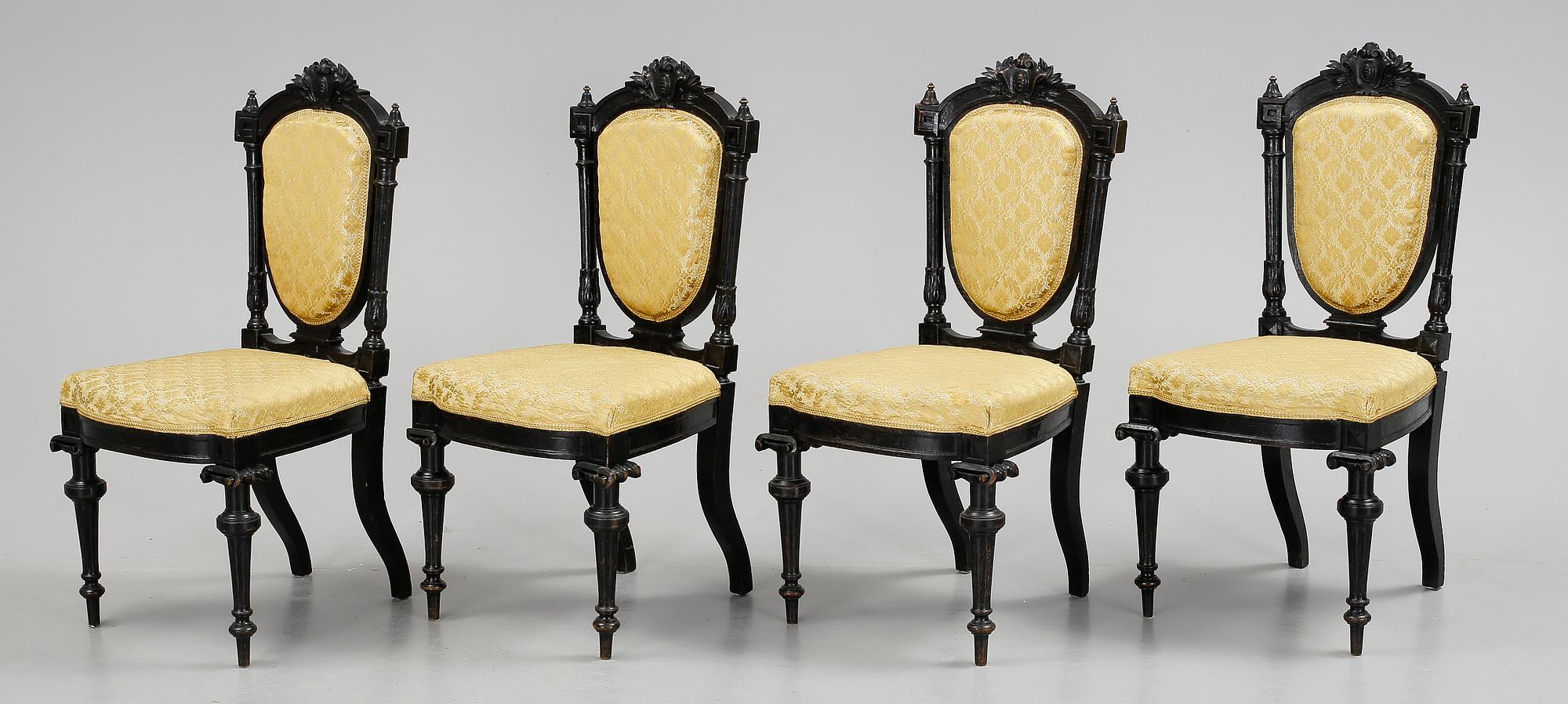 STOLAR 4 st, nyrenässans, omkring 1900.