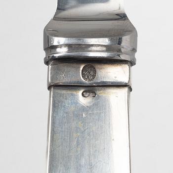 Georg Jensen, A silver 'Pyramid' fish knife, silver, Denmark, 1925–1932.
