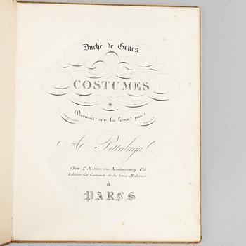 Hand-coloured Italian Costume Plates, 3 vols., c. 1826.