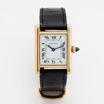 Cartier, Tank, wristwatch, 20,5, x 20 (28) mm.
