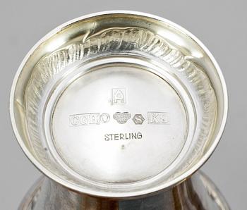 PARTI SILVER, 6 delar, silver, bla CG Hallberg, 1900-tal. Tot vikt ca382g.