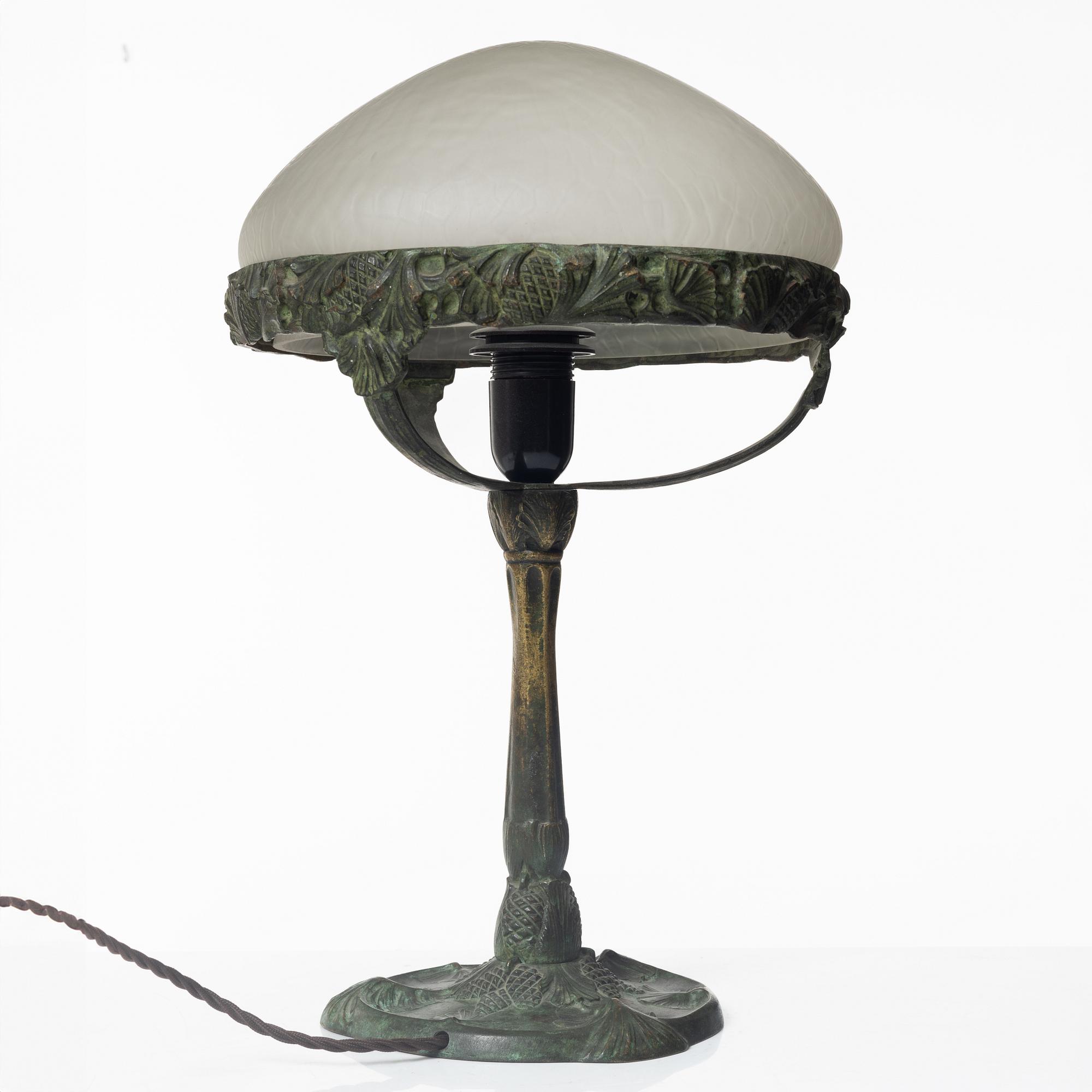 Table lamp, Jugend, Böhlmarks, 1907-24.