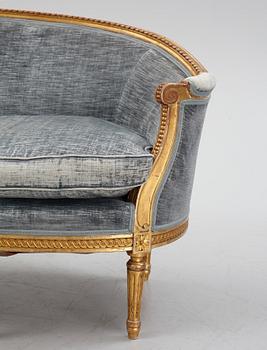 a gustavian style sofa from around 1900,