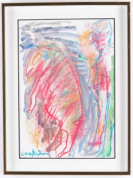 Mauritz Karström, pastel and watercolour, signed.