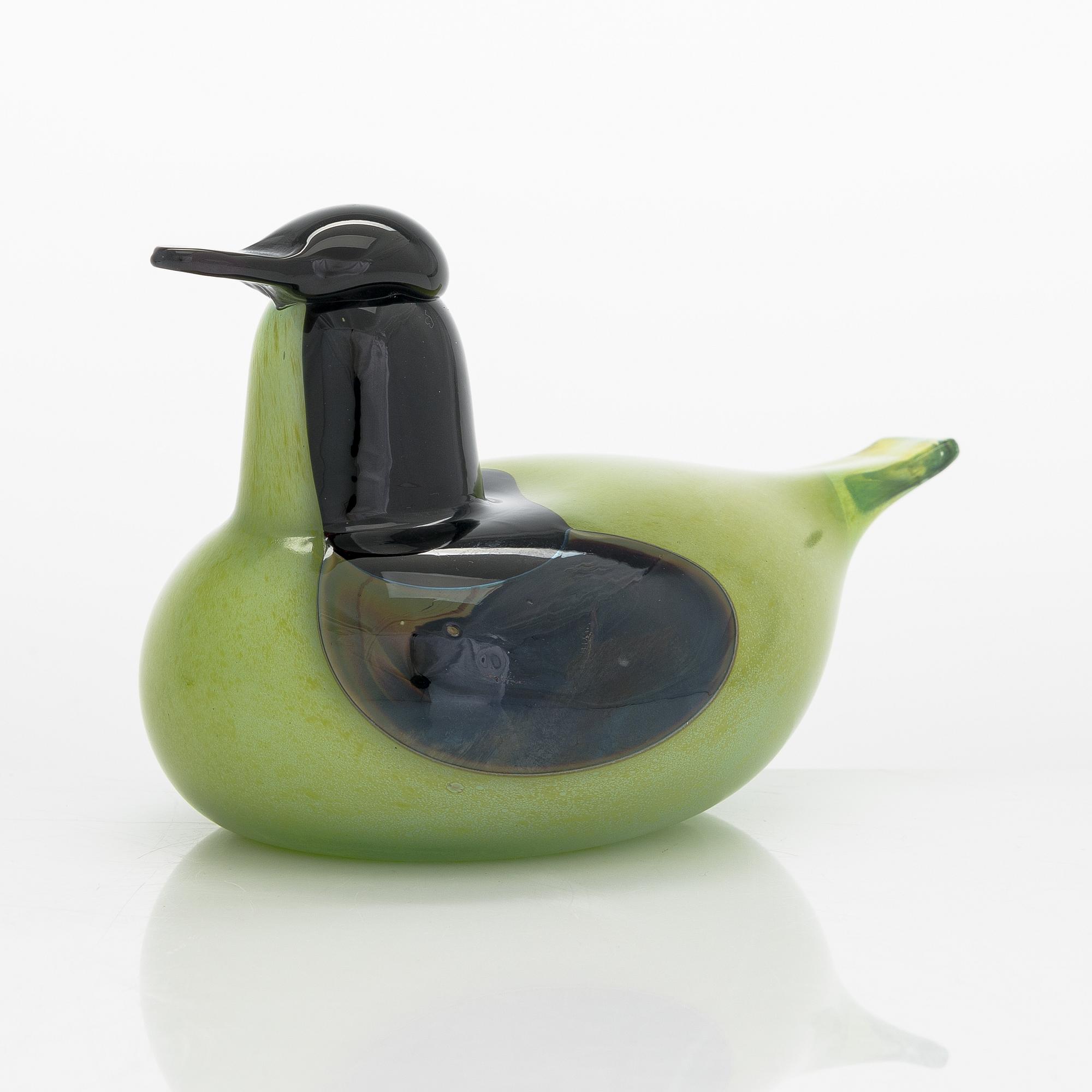 Oiva Toikka, glass bird signed O. Toikka Nuutajärvi.