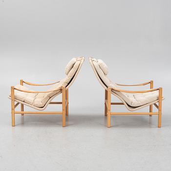 Bror Boije, armchairs, a pair, "Junker", 1970s.