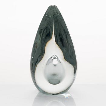 Timo Sarpaneva, a 'Bird's head' glass sculpture, signed Timo Sarpaneva Iittala -54.