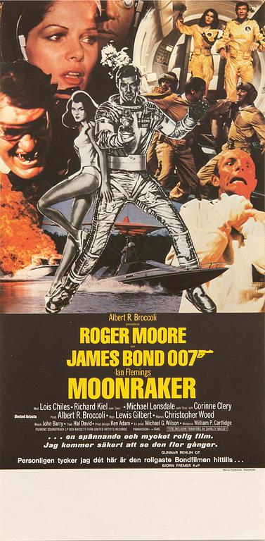 Filmaffischer, 3 st, James Bond.