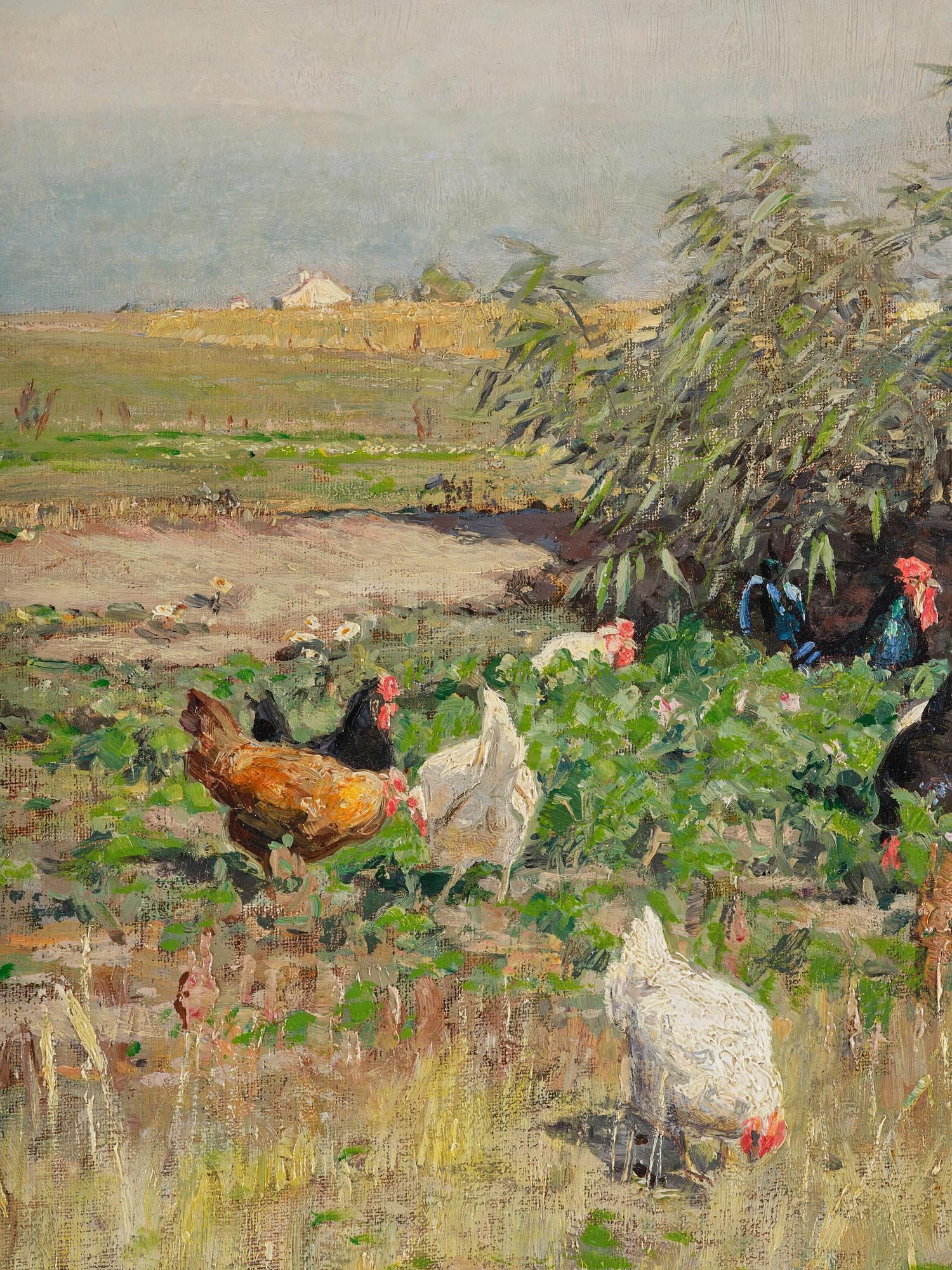 Johan Krouthén, "Höns i trädgårdslandet".