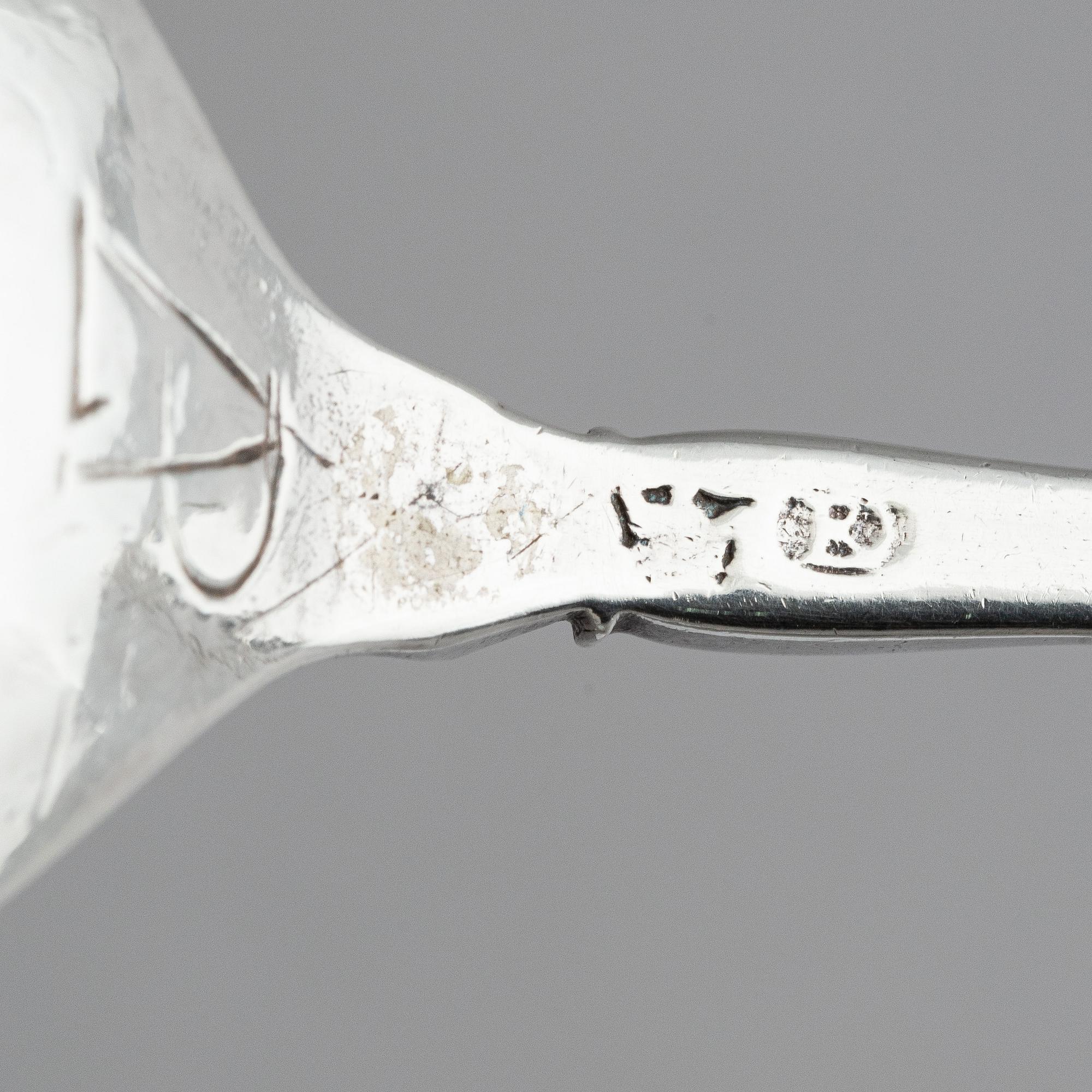 David Richter d.ä., sked, silver, Stockholm (verksam 1630-1677 (1678)). Barock.