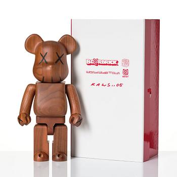 KAWS, 400% BE@RBRICK Wood BWWT.