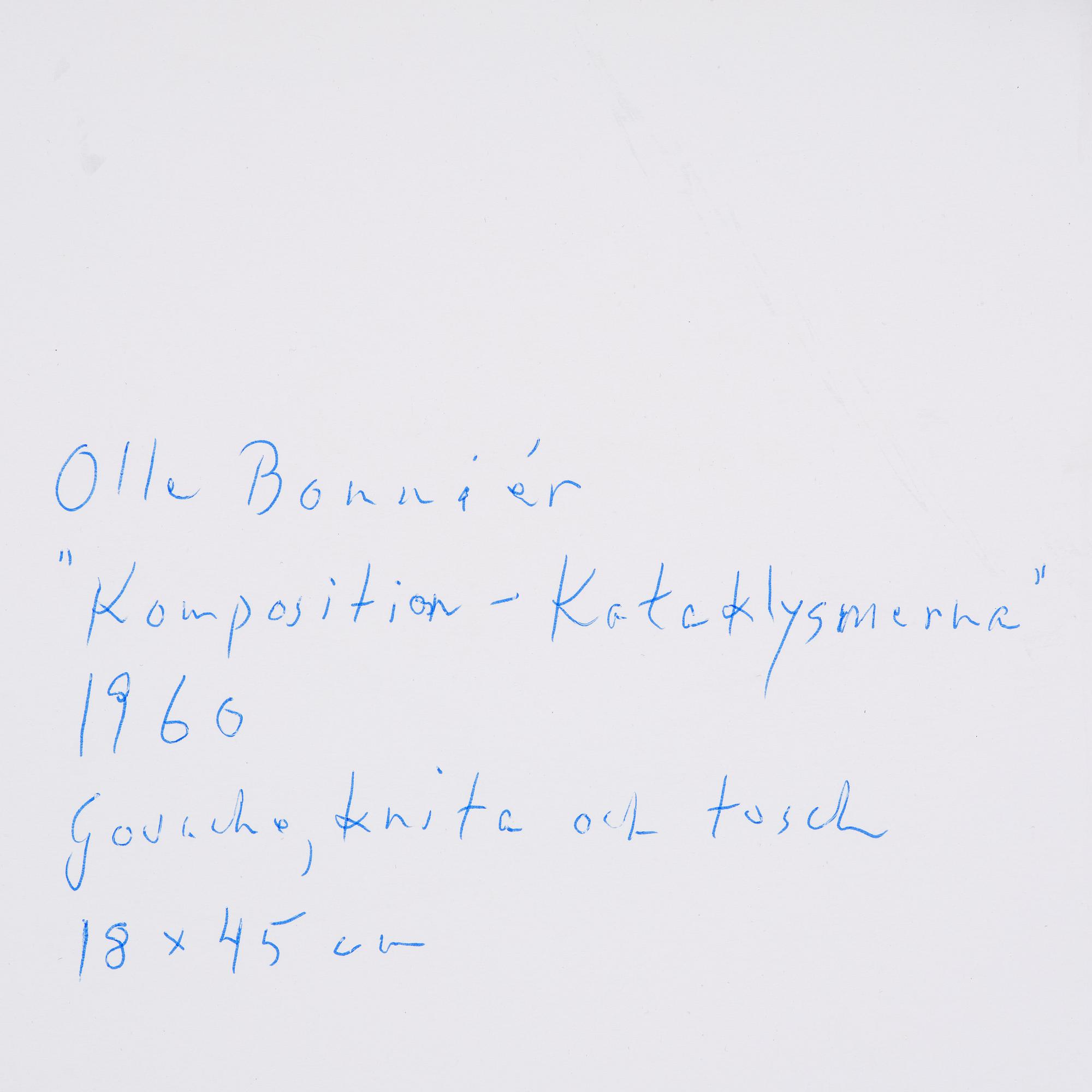 Olle Bonniér, "Komposition - Kataklysmerna".