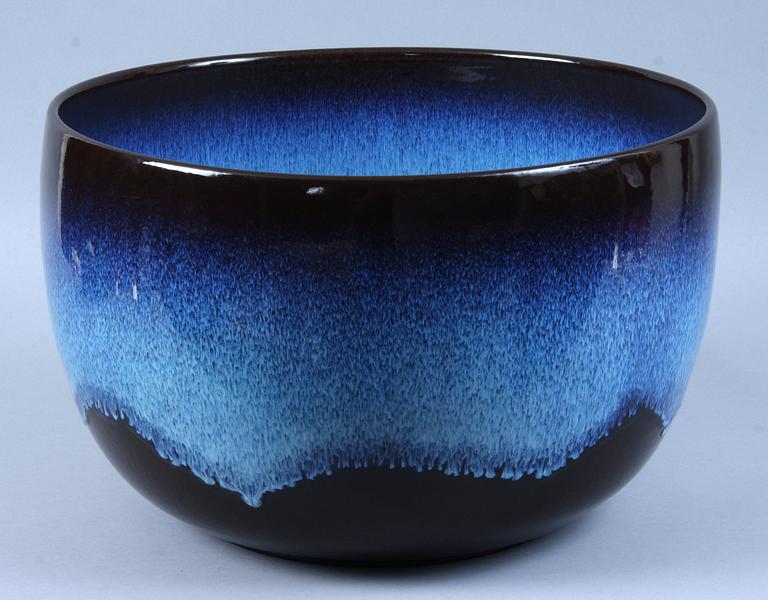 SKÅL, stengods, Bertil Lundgren, Rörstrand, unikat, 1976, sign.