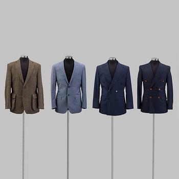 3 Jackets and 1 Suit, Mabro, Cavaliere samt Oscar Jacobsson, size 46-48.