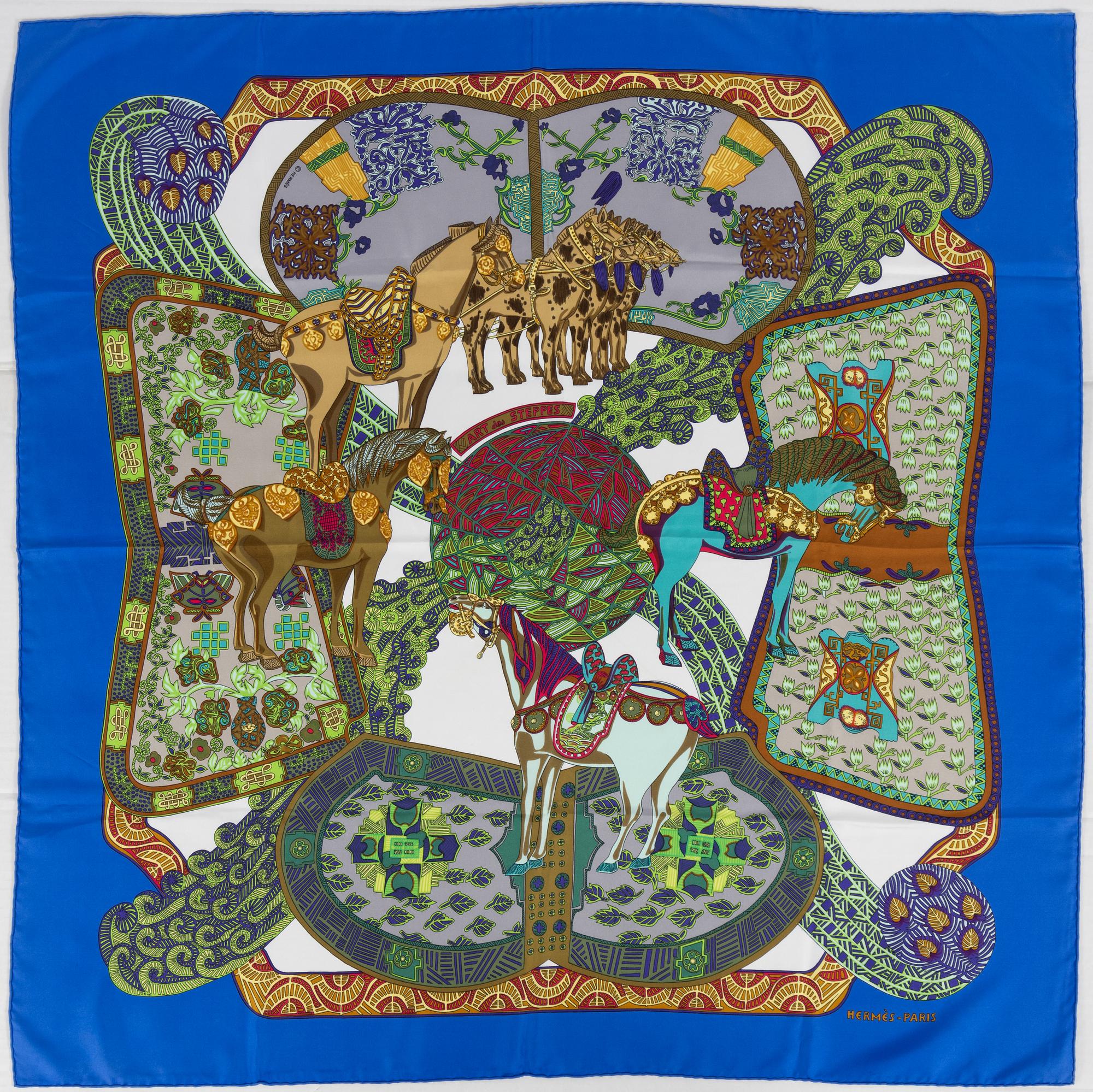Hermès, scarf, "Art des steppes".