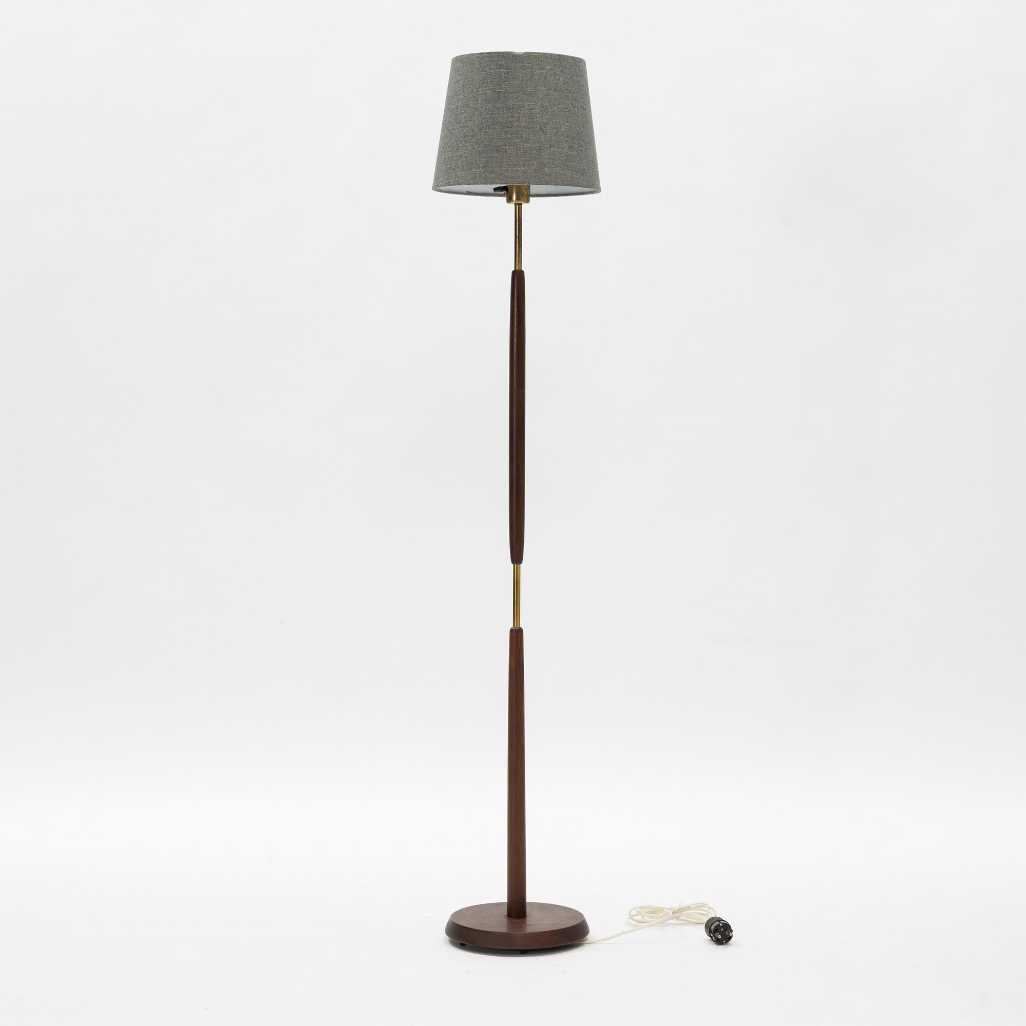 A 1950's/60's floor lamp, Nybro Armaturfabrik, Sweden.