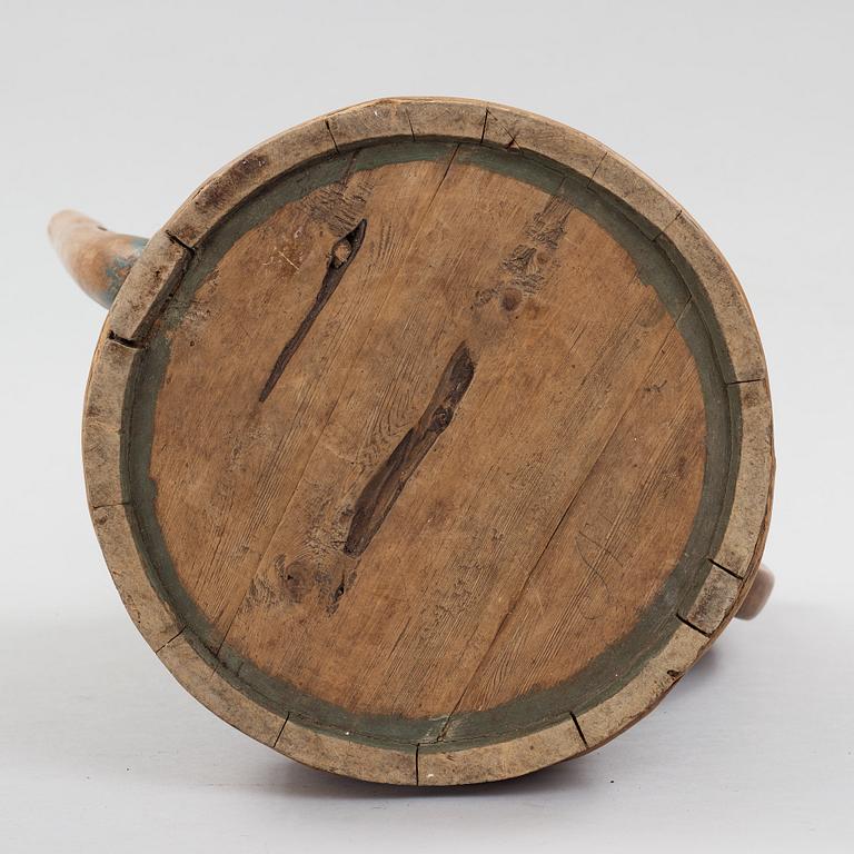 a swedish wooden jar from the 19th century.