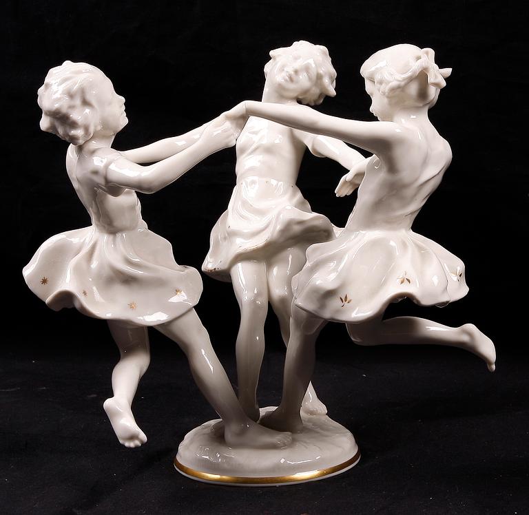 FIGURIN, porslin, Hutchenreuther. 1900-talets andra hälft.