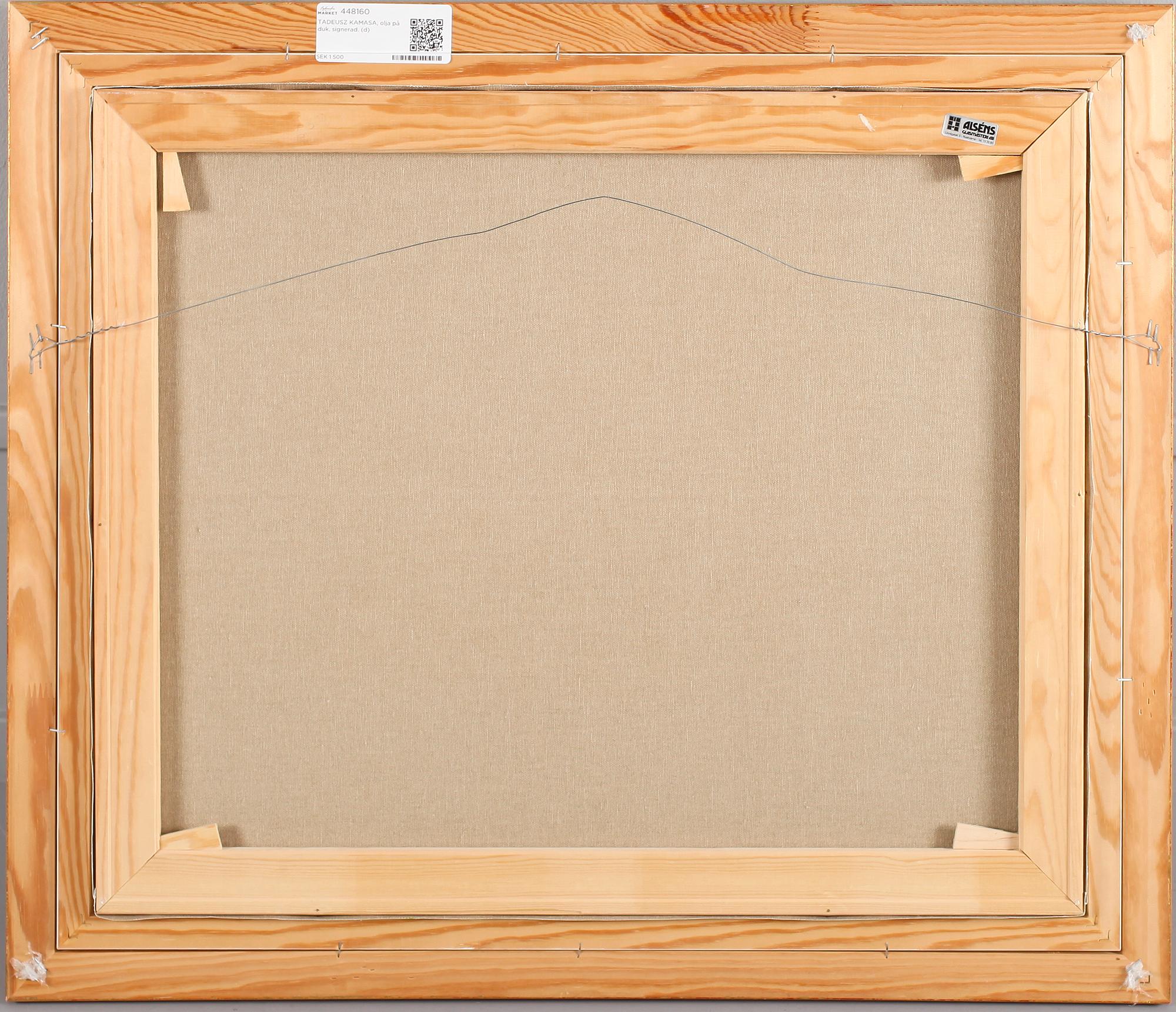 TADEUSZ KAMASA, olja på duk, signerad.