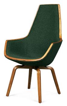 ARNE JACOBSEN, fåtölj, "Giraffen", Fritz Hansen, Danmark 1958.