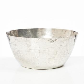 Tapio Wirkkala, a sterling silver bowl, Kultakeskus Oy, Tavastehus, Finland, 1984.