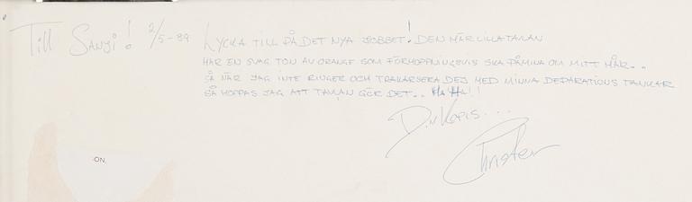 PIERRE OLOFSSON, färglitografi, handkolorerad. Signerad Olofsson och numrerad 38/40.