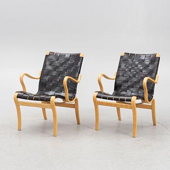 Bruno Mathsson, armchairs, a pair, "Eva", Dux.