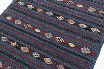 Barbro Nilsson, a carpet, 'Blåbär mörk', tapestry weave, ca 144 x 100 cm, signerad AB MMF BN.