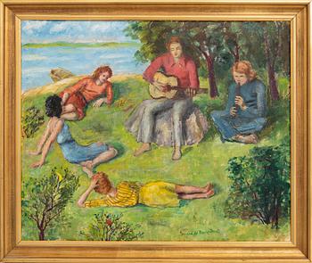 Sigrid Wahlström de Rougemont, "Musikstund på Djurgården".