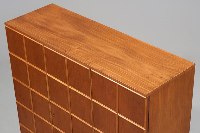 Oscar Nilsson, a teak cabinet executed by cabinetmaker Gustav Bouvin for the Stockholm craft association, Sweden 1939.