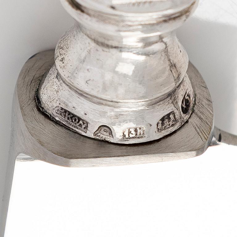Tranchérbestick,"Musslan" silver och stål, Kultakeskus Tavastehus 1927.