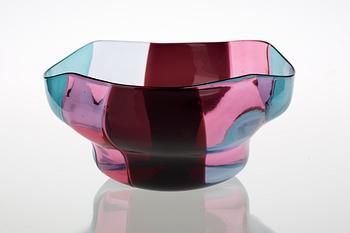 A Fulvio Bianconi & Massimo Vignelli 'a spicchi' glass bowl, Venini, Italy 1950's.