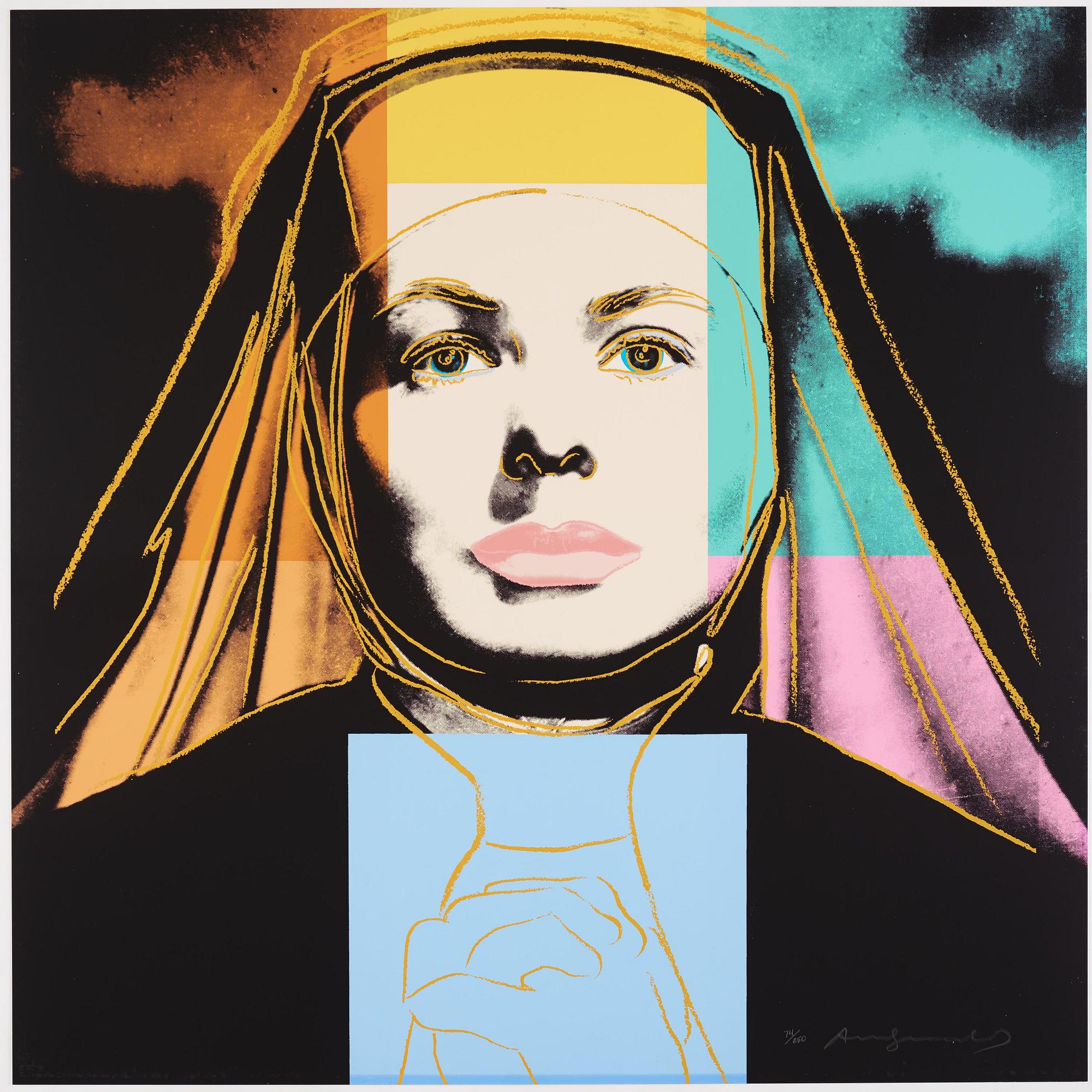 Andy Warhol, "Three portraits of Ingrid Bergman by Andy Warhol".