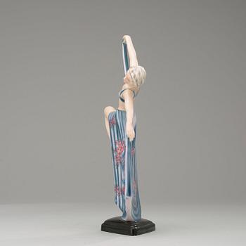 A Josef Lorenzl Art Deco figure, Goldscheider, Vienna 1930's.