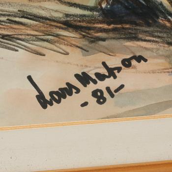 LARS MATSON, blandteknik, signerad och daterad -81.