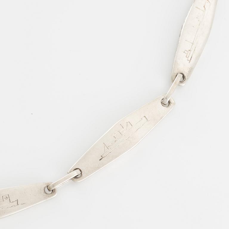 Sven-Erik Högberg, necklace, silver, Gothenburg 1960.