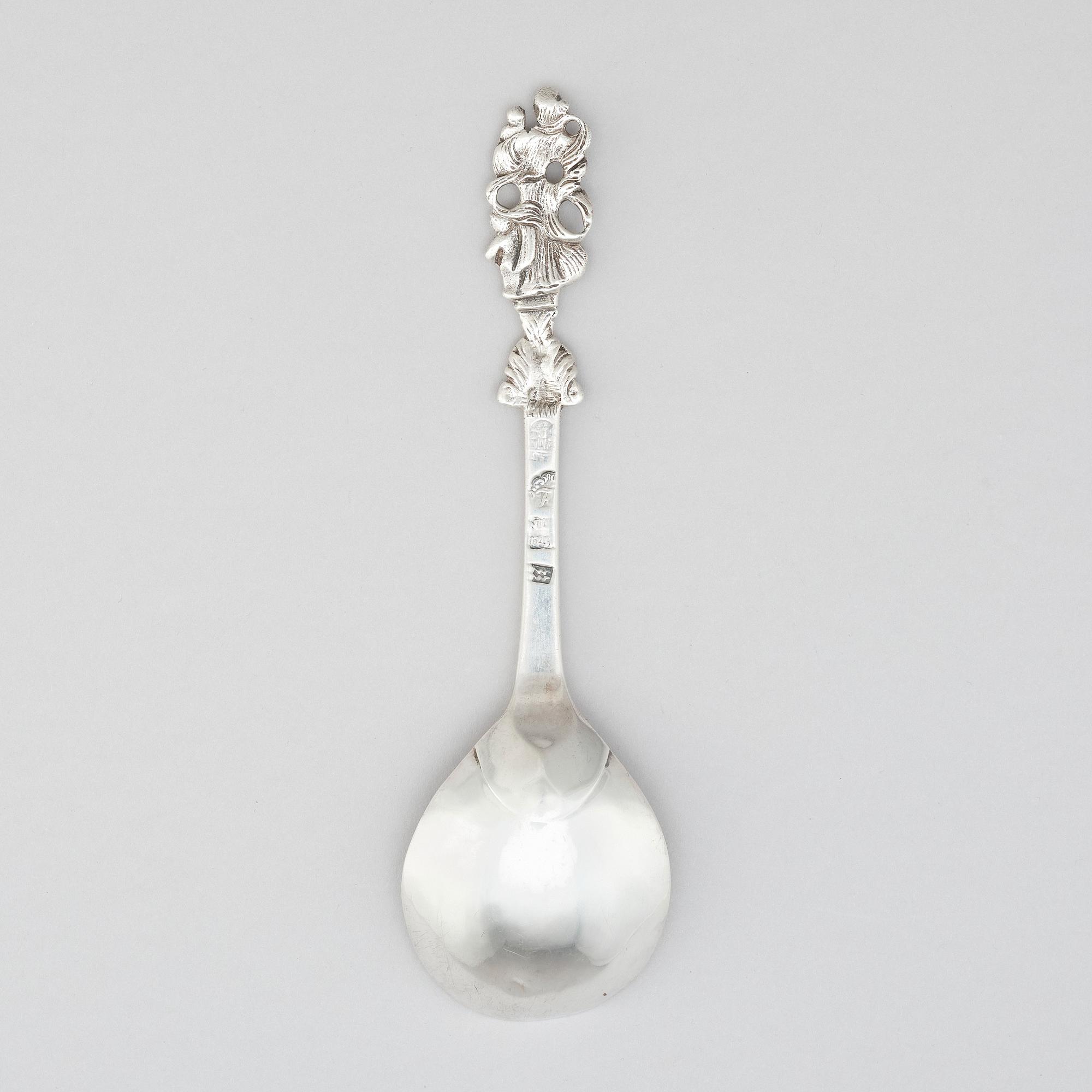 Nicolai Linde, sked, silver, Köpenhamn 1751.