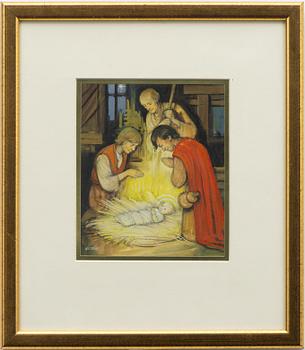 Helge Artelius, The Adoration of the Shepherds.
