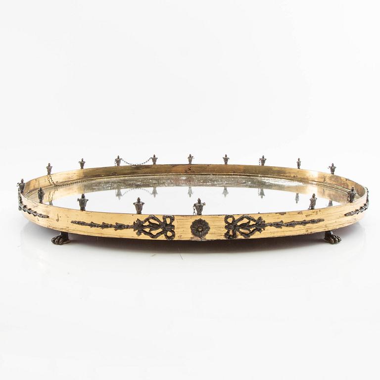 Table plateau in the Empire style, first half of the 20th century.