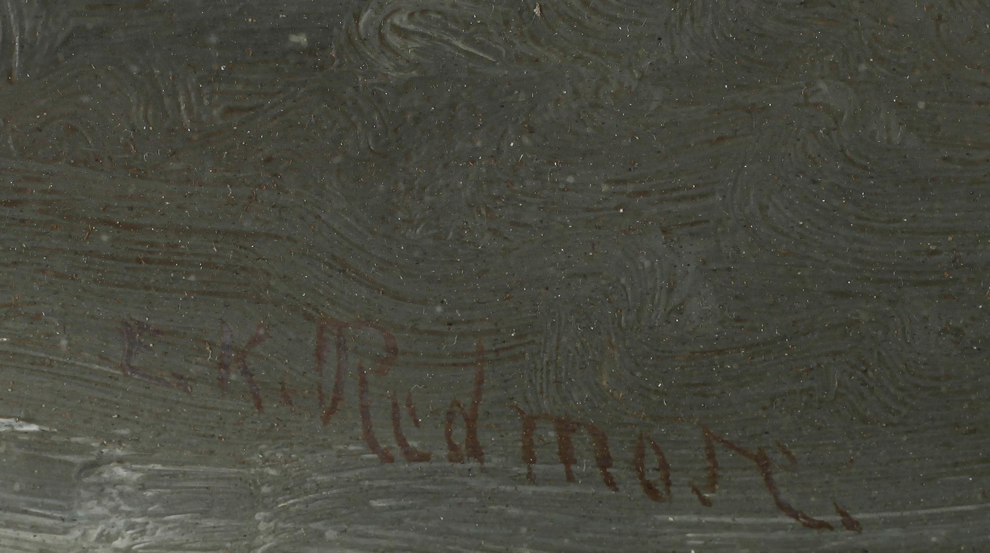 OKÄND KONSTNÄR, gouache, signerad E.K Redmon.