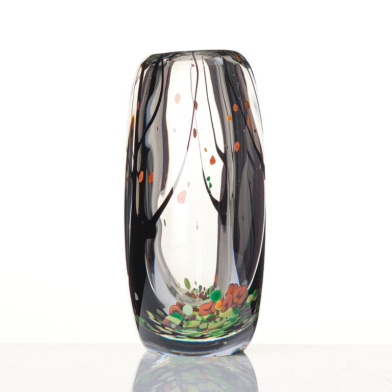 Vicke Lindstrand, a "Höst" (Autumn) glass vase, Kosta, Sweden, 1950s-60s.